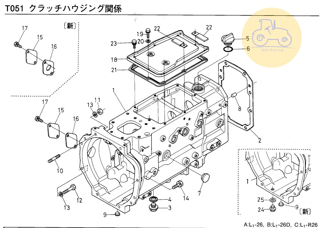 Hộp số máy cày cũ - cấu tạo và bảo dưỡng